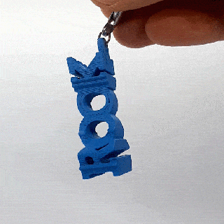 testo Flip torre portachiavi scacchi figurina maestro stampante gadget gioielleria arte 3d print model - Mito3D