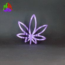 texte retourner fumée cannabis indique sativa 420 marijuana 3d print model - Mito3D