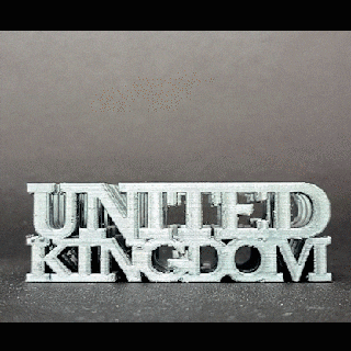 text flip - united kingdom flag uk master printer art 3d print model - Mito3D