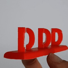 texto flip 20 de la impresión 3d art ppinting 3d print model - Mito3D