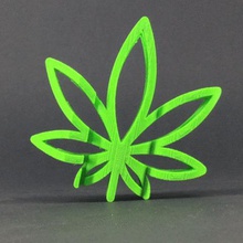 text flip 420 art cannabis marijuana mr printer 3d print model - Mito3D