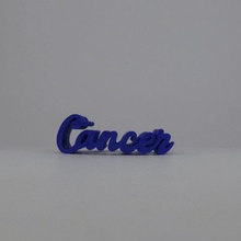 text flip cancer art zodiac sign mr printer 3d print model - Mito3D