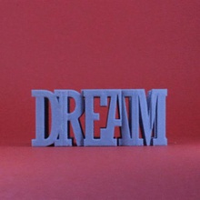 text flip dream big art mr printer 3d print model - Mito3D