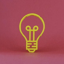 text flip idea art light bulb mr printer