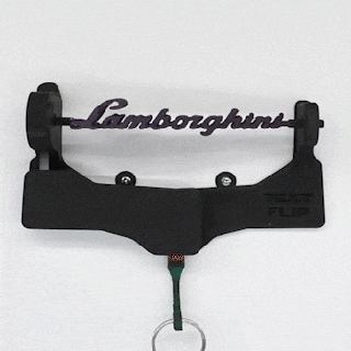 texte retourner clé cintre Lamborghini Gallardo lambo grille Maître imprimante art gadget diablo 3d print model - Mito3D