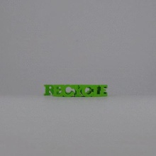 text flip recycle art symbol sugn 3d print model - Mito3D