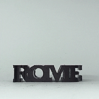 texte retourner Rome capitoline Loup Italie monument Maître imprimante art 3d print model - Mito3D