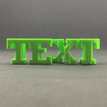 text flip art form mr printer 3d print model - Mito3D