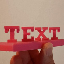 text flip 20 art 3d print model - Mito3D