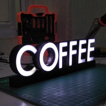 il testo portato caffè casa cafe 3d print model - Mito3D
