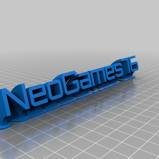 texto neogames76 personalizado escritório 3D print model - Mito3D