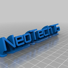 texto neotech76 personalizado escritório 3d print model - Mito3D