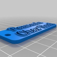 texto pousada personalizado chaveiros 3d print model - Mito3D