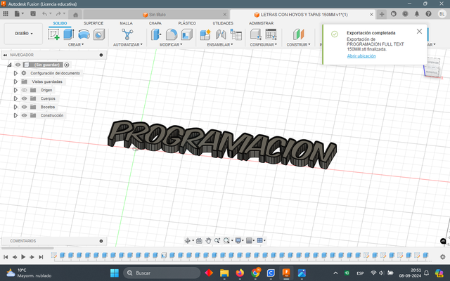 metin programlama sanat 3d print model - Mito3D