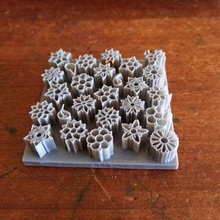 struttura fiori 3d print model - Mito3D