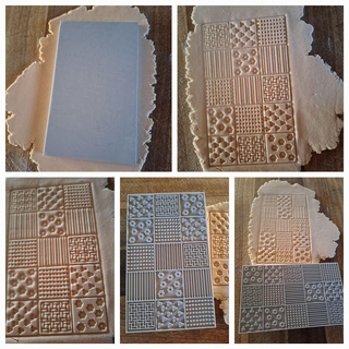 struttura stuoia biscotti argilla impronta goffratrice casa francobollo piazza multi pattern francobolli fondente biscotto frese 3d print model - Mito3D