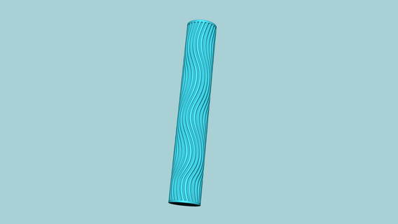 Textur rollen 14 Welle Linien Dekoration Hersteller Walze Zement Schimmel Formen basteln aufwendig Kochen Lehm Keks Plätzchen dekorativ Fondant Werkzeug 3d print model - Mito3D