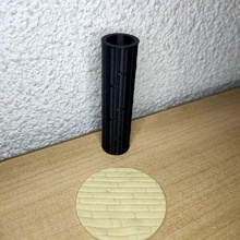 texture rouleau polymère argile brique 3d print model - Mito3D