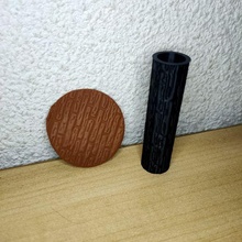 texture rouleau bois polymère argile 3d print model - Mito3D