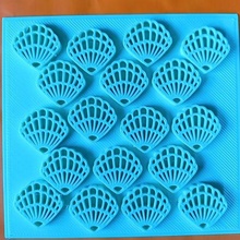 texture sea shells- shells texturizer seashell snails cutter marker stamp cookies stamper 3d print model - Mito3D