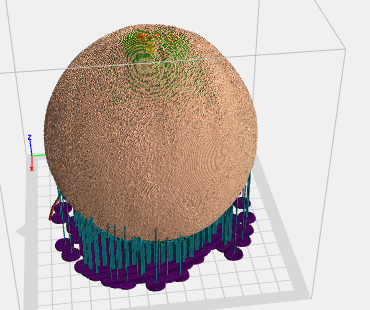strukturiert Ball 3d print model - Mito3D
