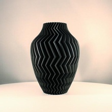 strukturiert Dekoration Vase Modus geometrisch modern Blume schlanker Druck Dekor Regal Geometrie Scharf 3d print model - Mito3D