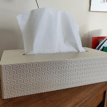 textured fabric box home paper tissue hex texture 3d print model - Mito3D