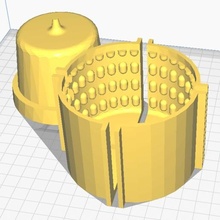 strukturiert Topf Schimmel Blumentopf Leiter Zement speziell Gips saftig Pflanzen Container 3d print model - Mito3D