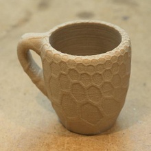 texturized espresso cups home casting ceramics coffee cup mug concrete porcelain silicone mold 3d print model - Mito3D