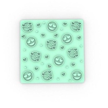 texturizador emoji namorados textura massa padaria amar biscoito cortador corte biscoitos 3d print model - Mito3D