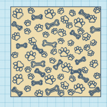 texturizando texturizador perro huesos textura 3d print model - Mito3D