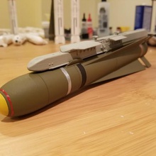 110e échelle agm-65 maverick lau-117 lancement du rail jeu missile militaires armes jet edf freewing rc 3d print model - Mito3D