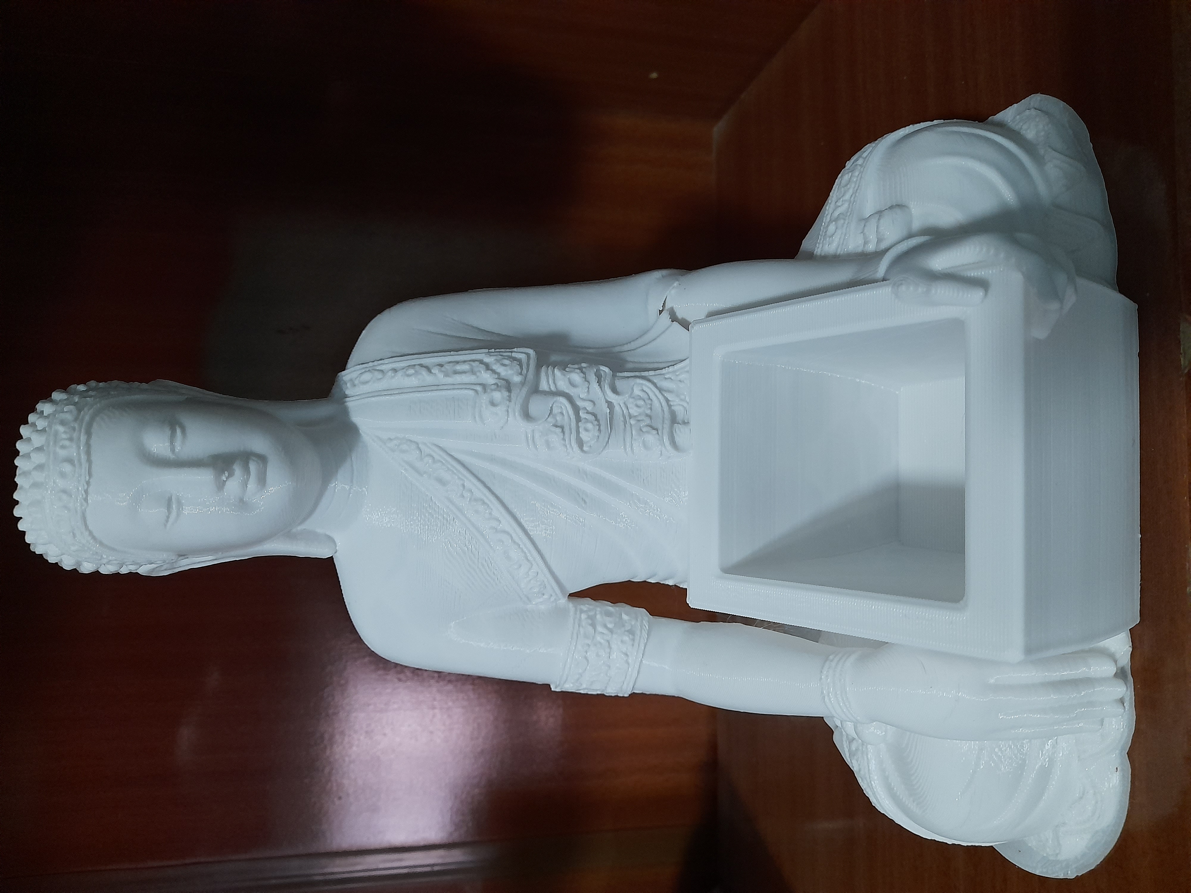 thaïlandais Bouddha émoussé pot Thaïlande moule tête fleur 3D print model - Mito3D