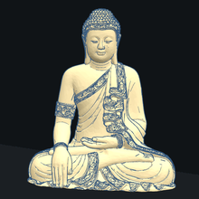tailandese buddha v2 arte arredamento tavolo 3d zen 3d print model - Mito3D