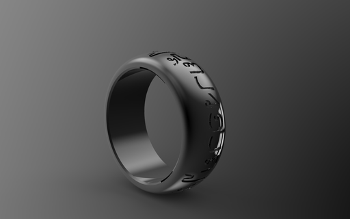 thailändisch Ring Finger Größen 105 11 115 Schmuck Design 3d Drucken 3d print model - Mito3D