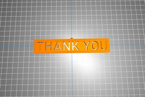 thank sign businesses 3 1 3d print model - Mito3D
