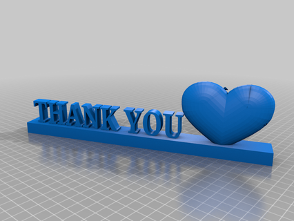 thank love 3d printing 3d print model - Mito3D