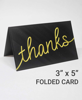 plié carte 3 x5 remercier salutation tente signe décor appréciation 3x5 signalétique endroit reconnaissant 3d print model - Mito3D