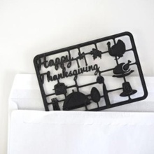 thanksgiving greeting card home 3d print model - Mito3D