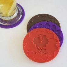 happy thanksgiving thanksgiving-coaster home 3d print model - Mito3D