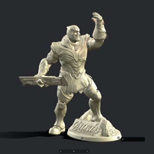 thanos avenger oyun film oyunlar heykelcik 3D print model - Mito3D