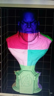Thanos vingadores fracasso 50 centímetros 12 peças 3d print model - Mito3D