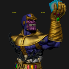 Thanos büst hayret Sanat Yenilmezler vingadores Demir Adam Kaptan Amerika hq komik 3d print model - Mito3D