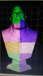 Thanos fracasso xl 50 centímetros 14 peças 3d print model - Mito3D