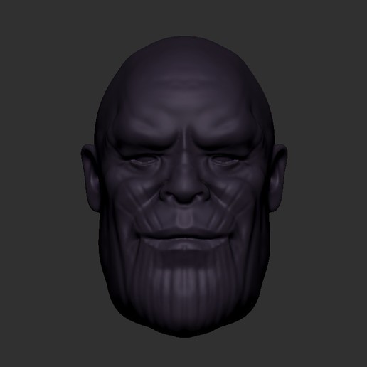 thanos Kopf Kunst Modell 3d 3D print model - Mito3D