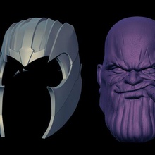 Thanos cabeça vingador homem Aranha casa xmen maravilha lenda 1 12 personalizadas dc esculpir 6 brinquedo 3d print model - Mito3D