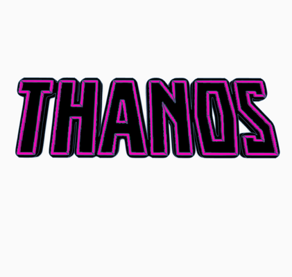 thanos logo display by maniacmancave3d avengers age of ultron infinity war endgame marvel comics mcu captain america black panther thor shelf decor movie film mancave hot toys hasbro 3d print model - Mito3D