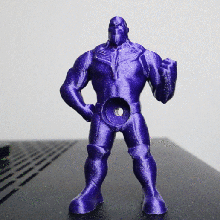 thanos pooping toothpaste topper big poop toothbrush cap 3d print model - Mito3D
