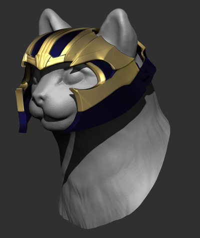 gato thanos moda batman dc maravilla máscara superhombre casco destello bufón cosplay negro hombre acero hulk thor consorcio inactivo glotón 3d print model - Mito3D