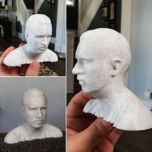 thatjoshguys head 3d scan via kinect v1 skanect software art bust zbrush sculpt 3d print model - Mito3D